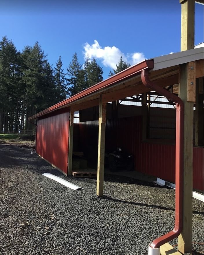 White gutters & gutter guards — West Salem