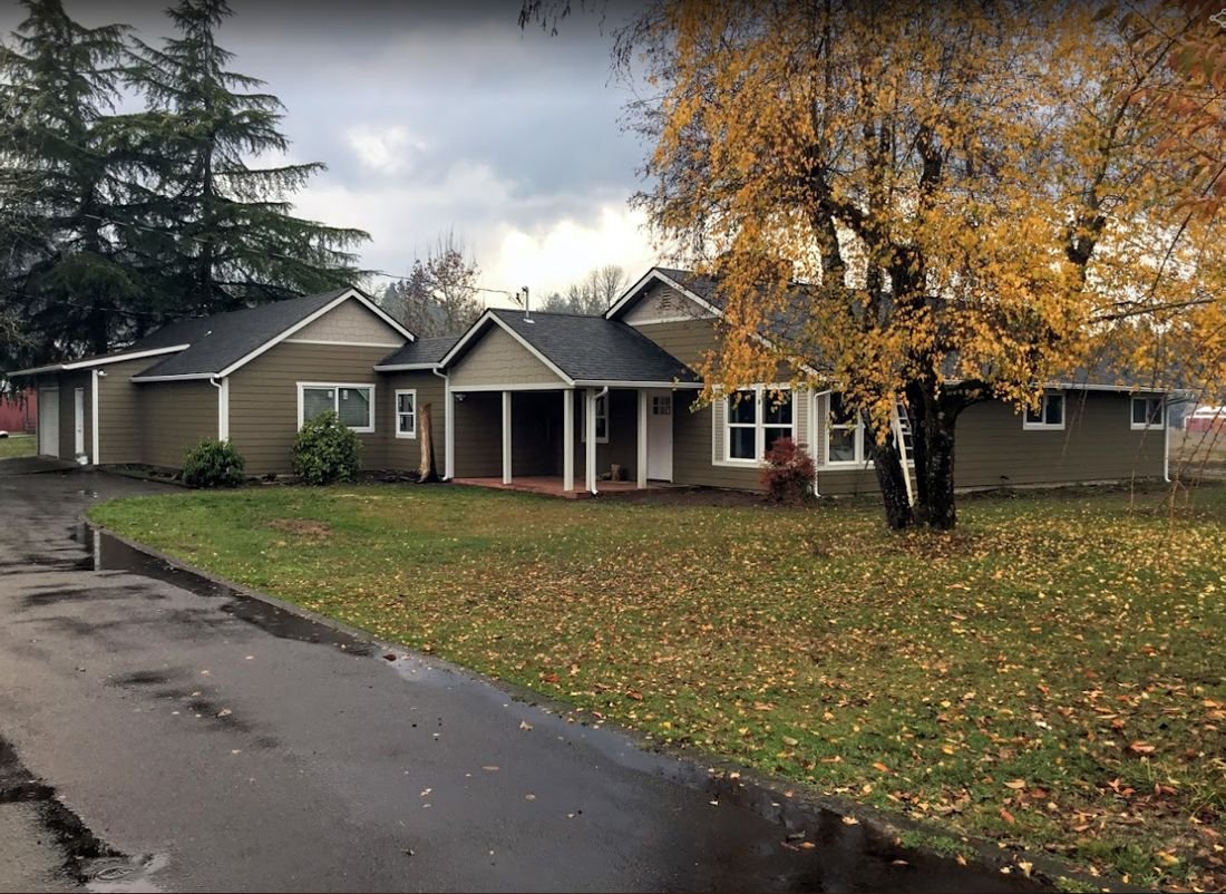 Black gutters — Keizer residential